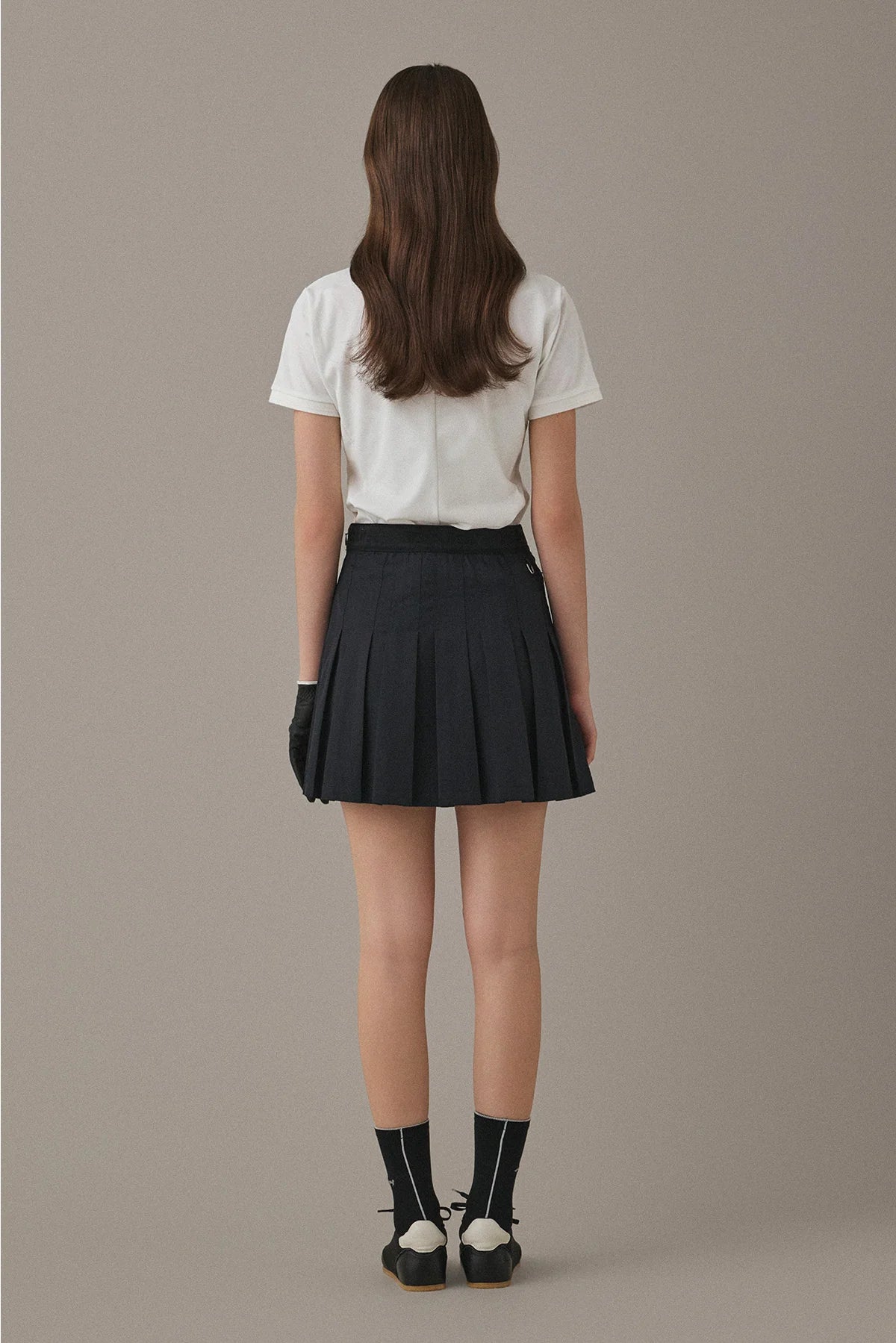 FLOWING PLEATS SKIRT