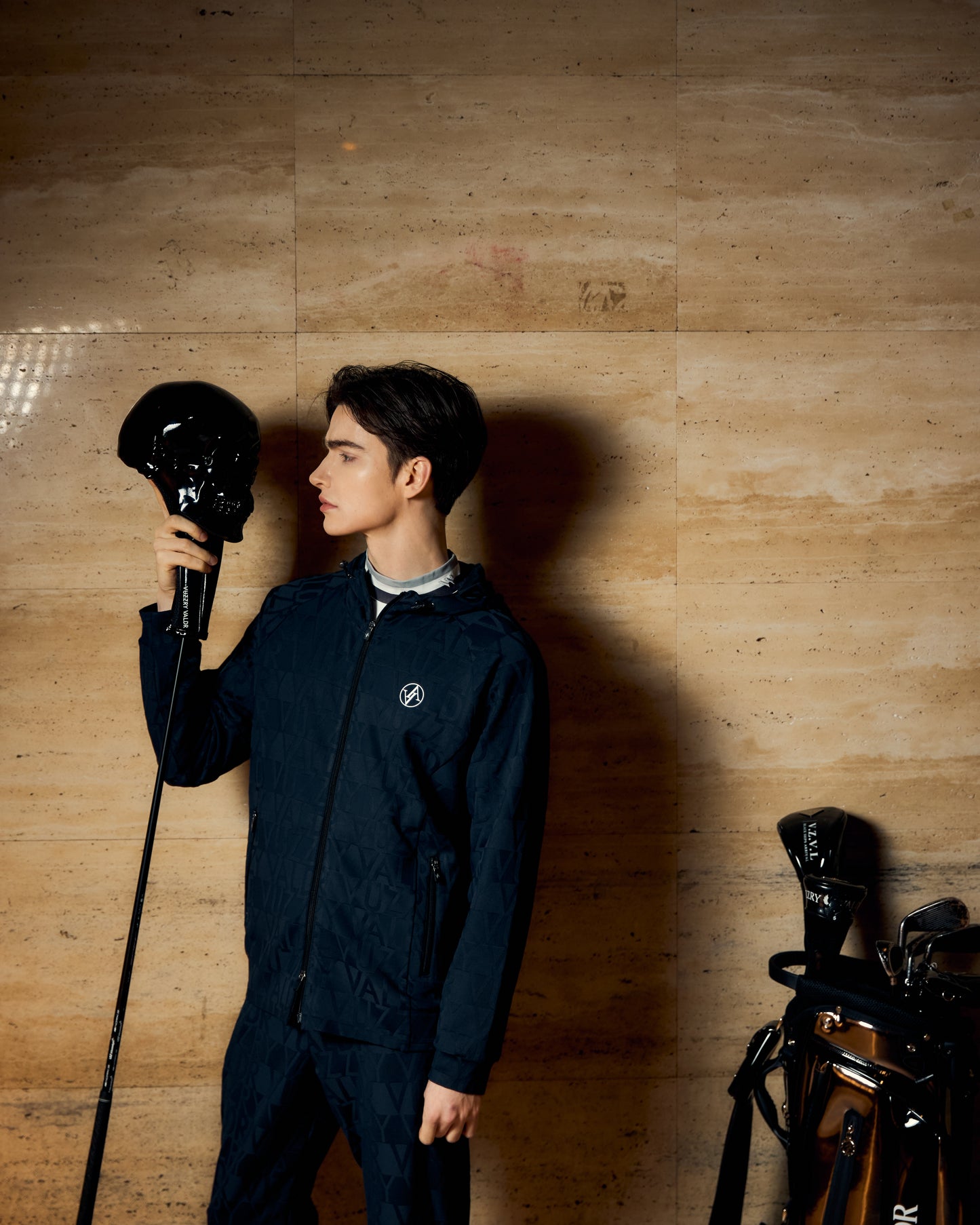 JACQUARD JERSEY HOODY