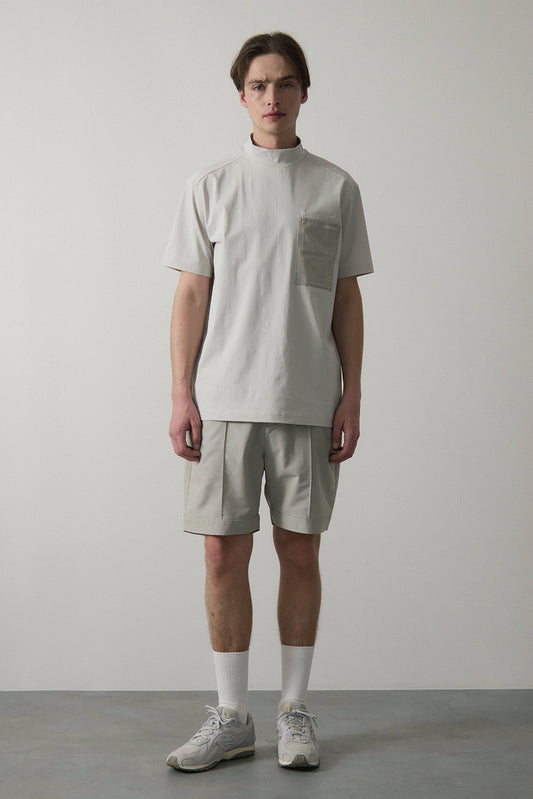 UTILITY POCKET MOCKNECK