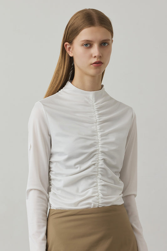 GATHER STRETCH TOP