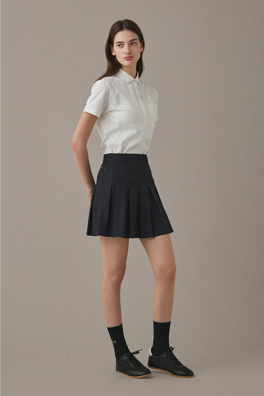 FLOWING PLEATS SKIRT