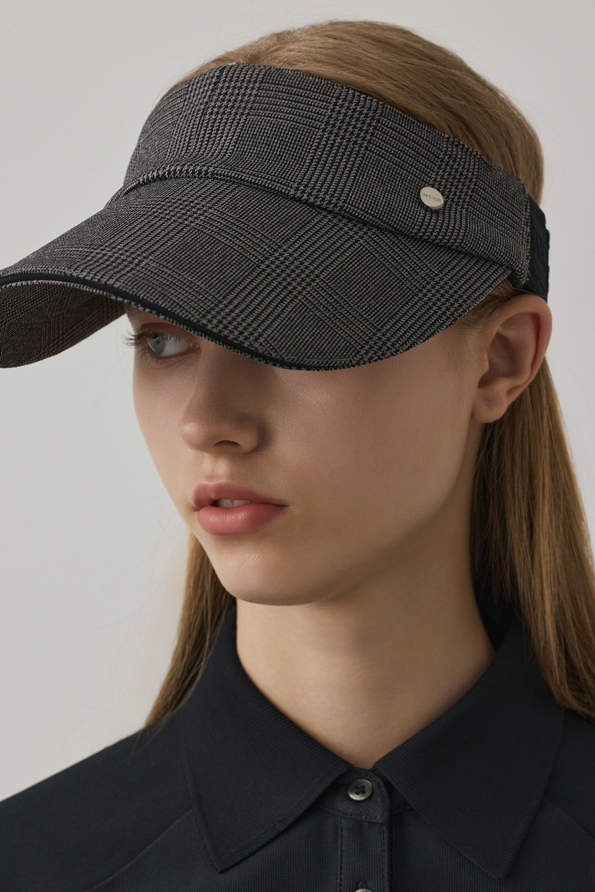 GLEN CHECK CURVE VISOR