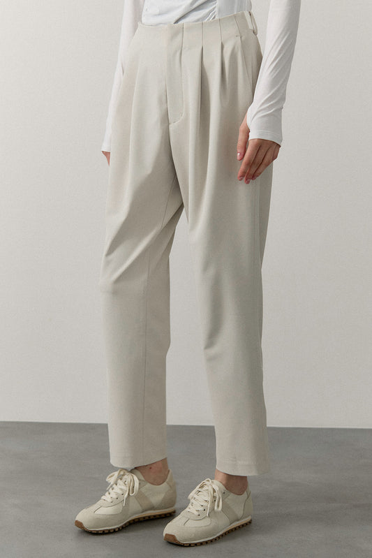 RELAXED DOUBLE PLEATS TROUSERS
