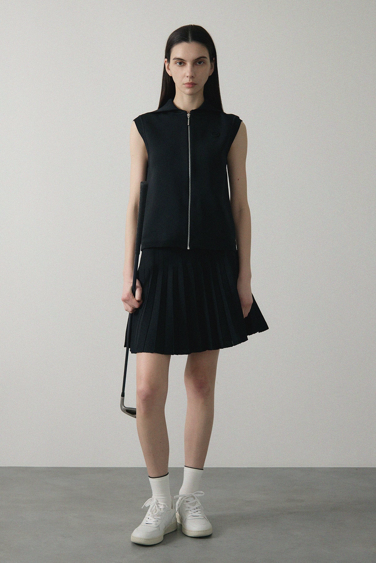 RECYCLED SMOOTH-KNIT PLEATS
