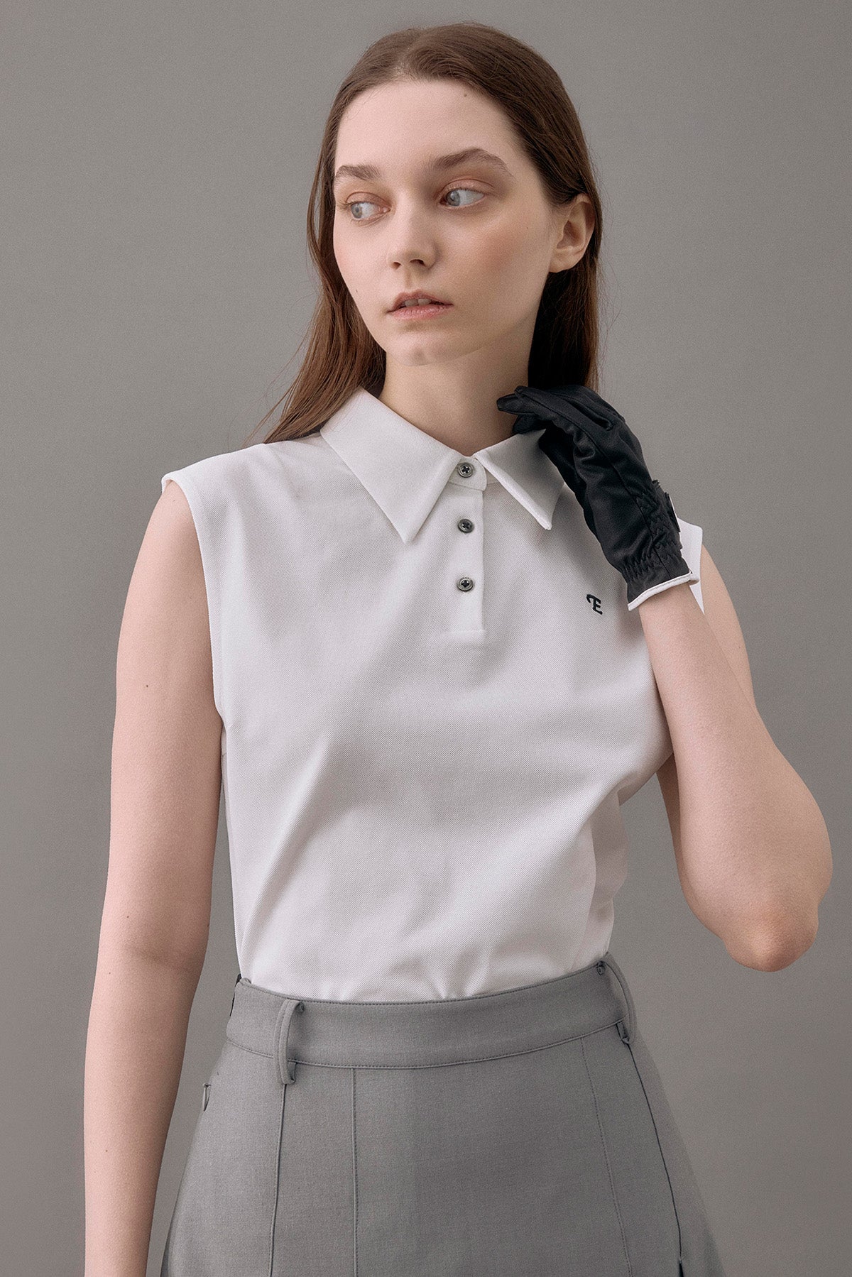 CLASSIC PIQUE SLEEVELESS TOP