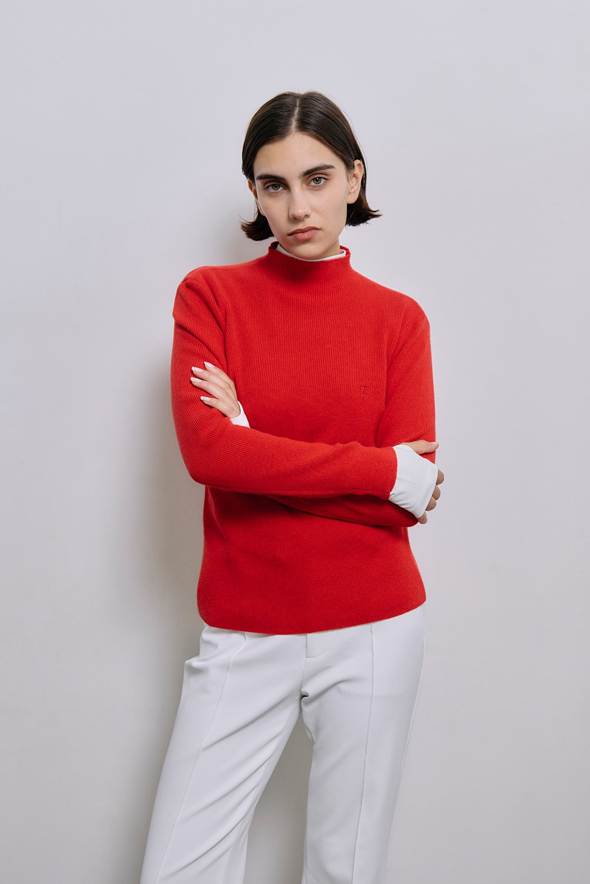 BLANC CASHMERE MOCK