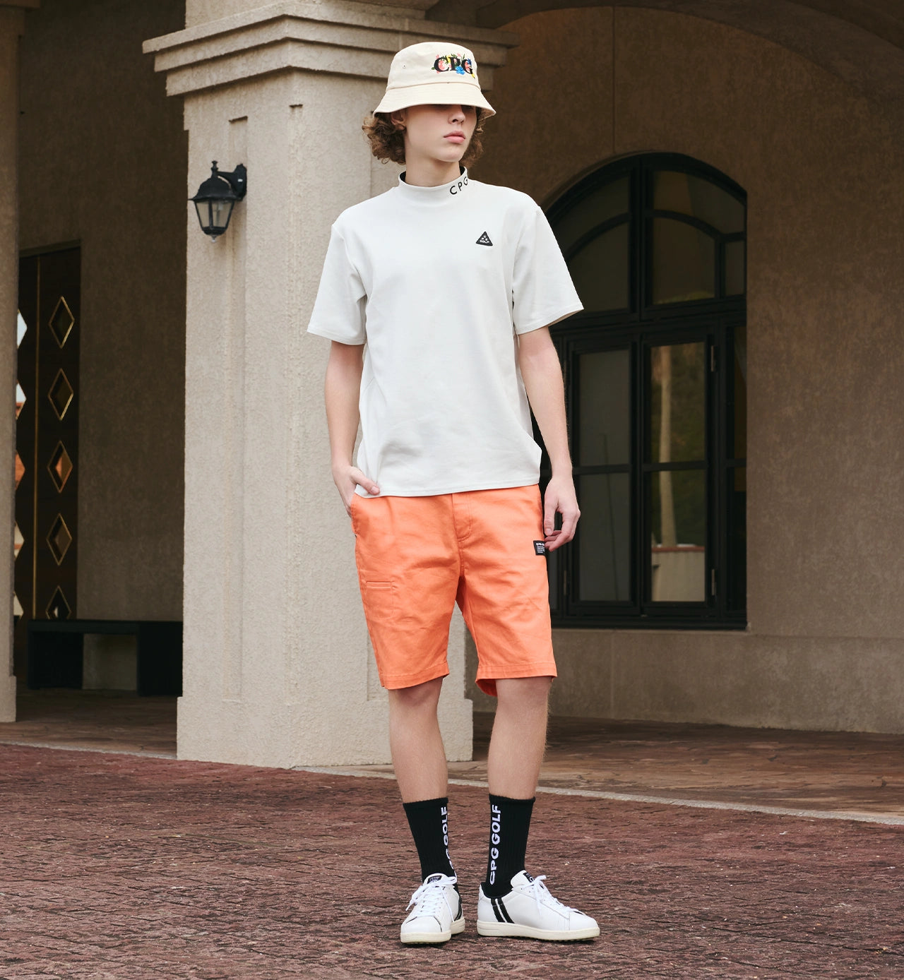 BACK LINE MOCK NECK SS