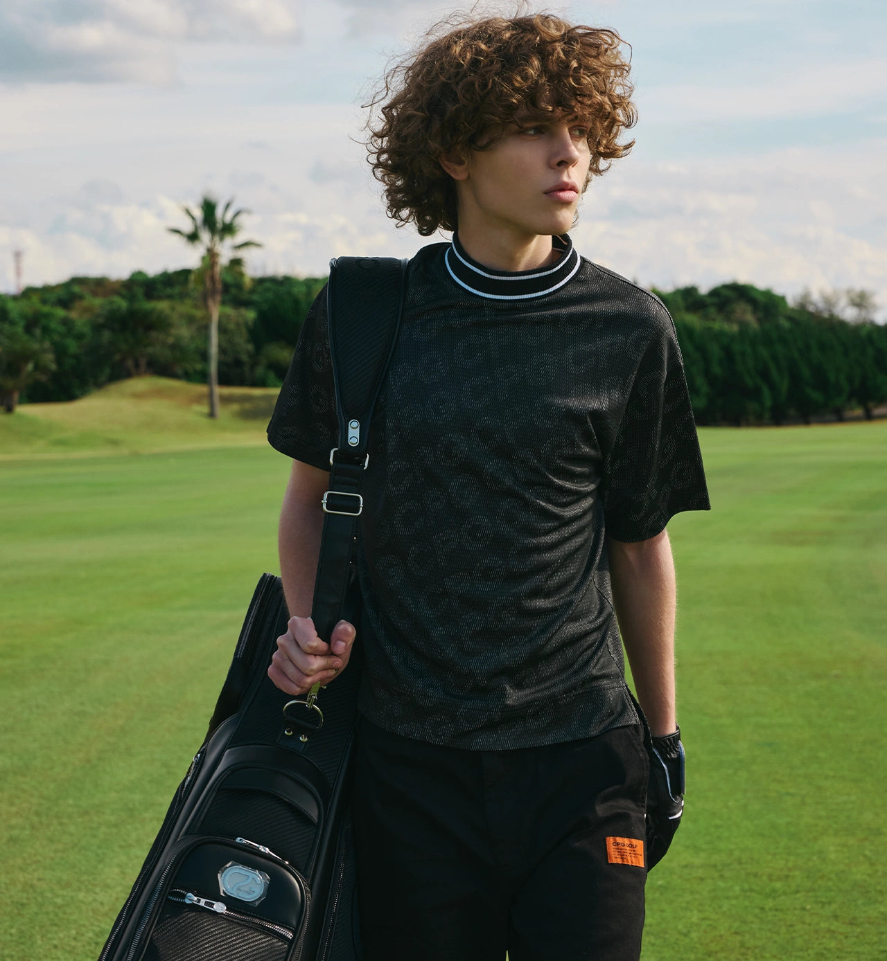 BIAS LOGO MOCK NECK SS