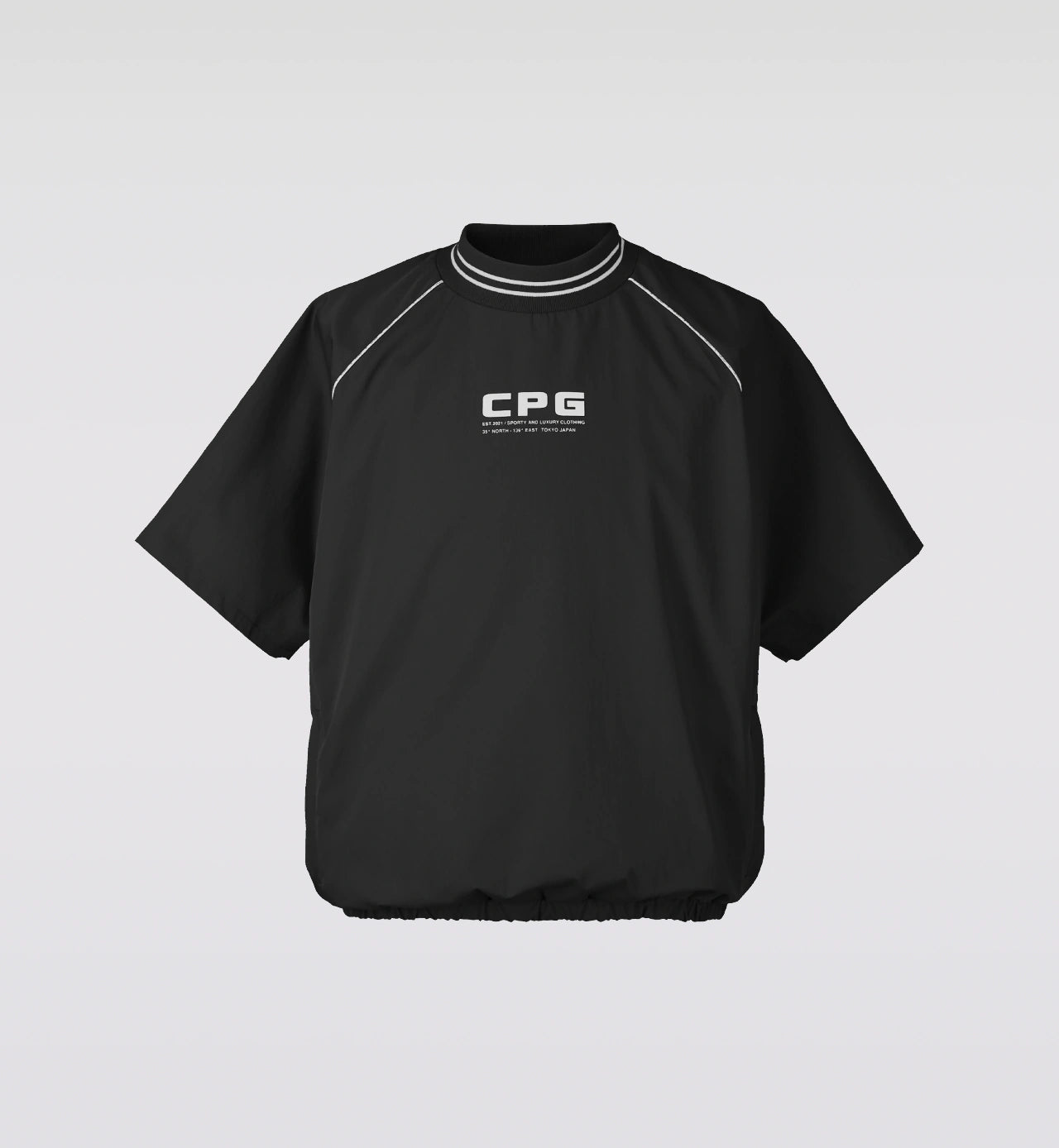 MOCK NECK SS WITH POCKET