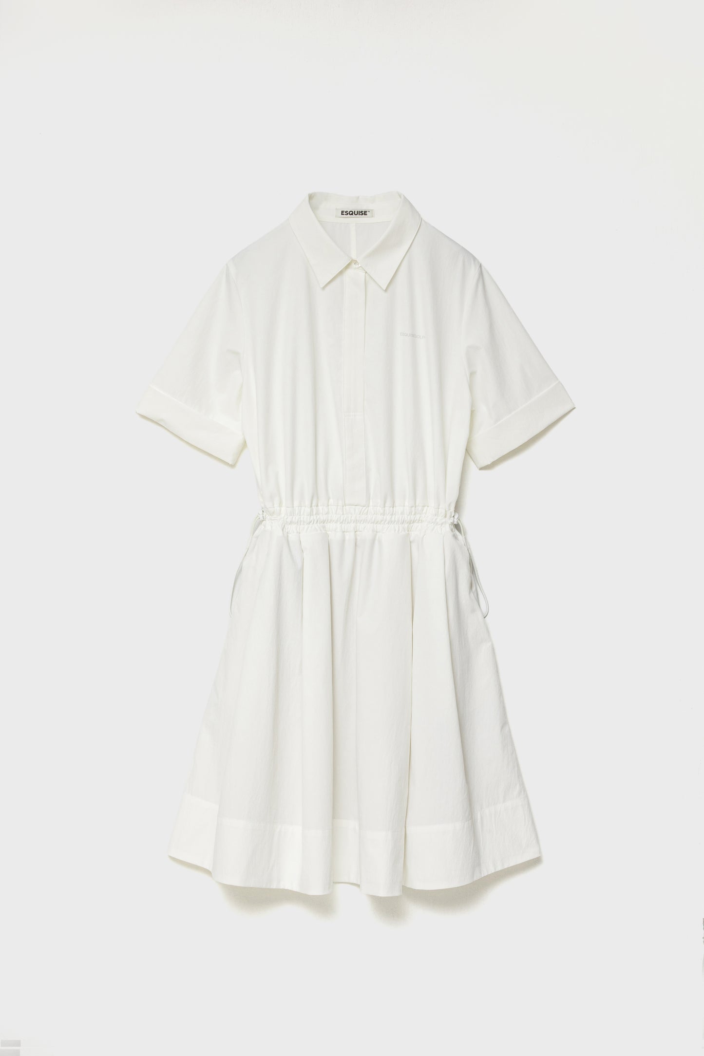 DRAWSTRING SHIRT DRESS