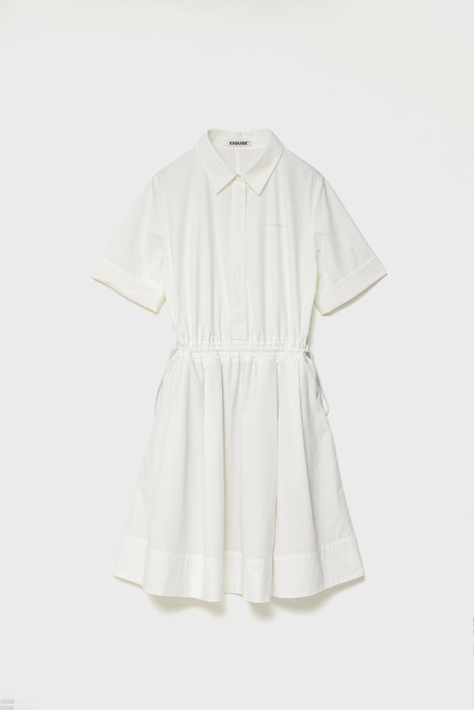 DRAWSTRING SHIRT DRESS