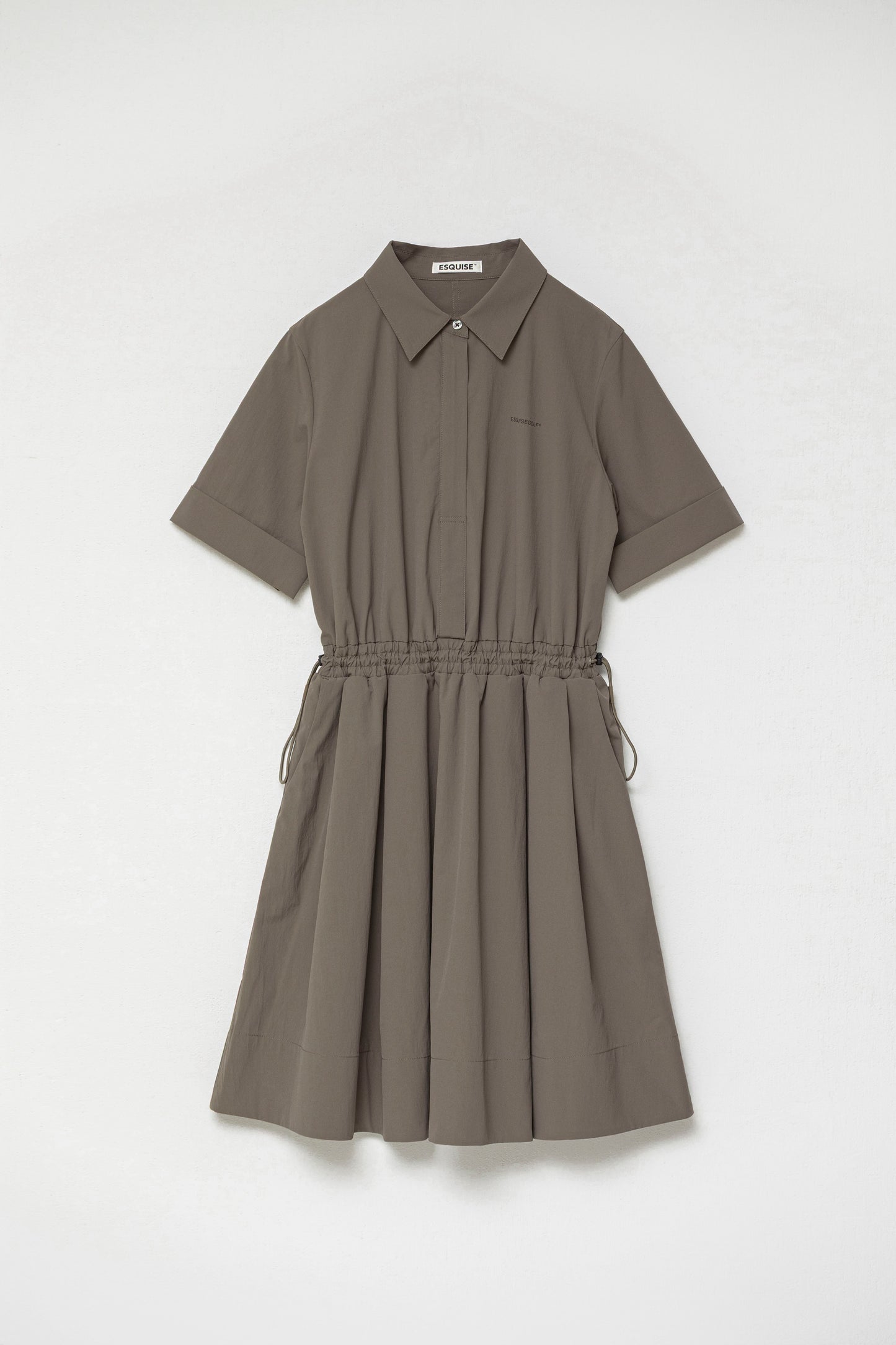 DRAWSTRING SHIRT DRESS
