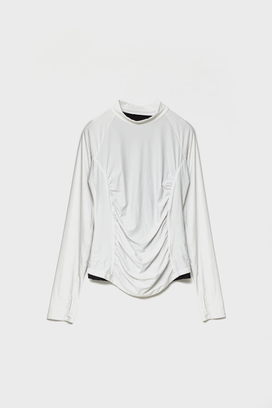MOCKNECK GATHER TOP