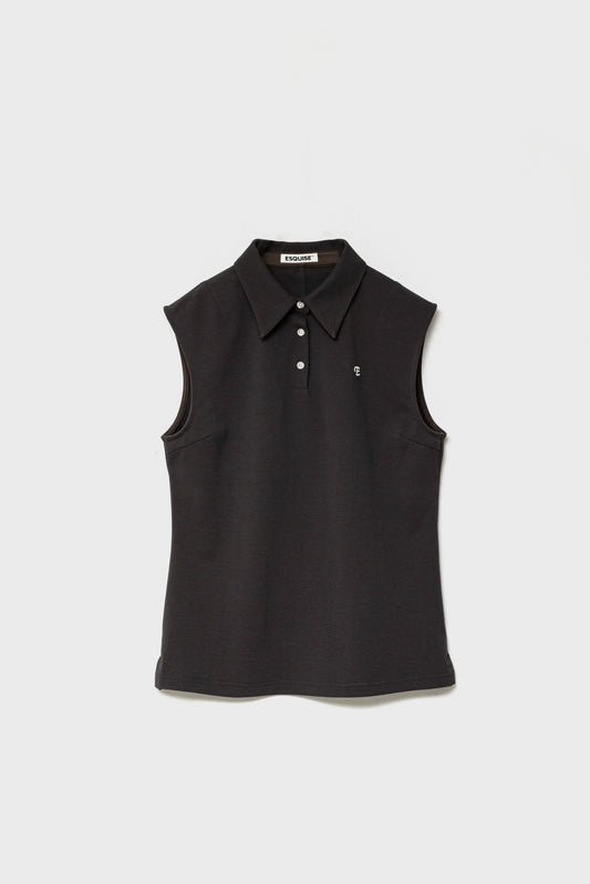CLASSIC PIQUE SLEEVELESS TOP