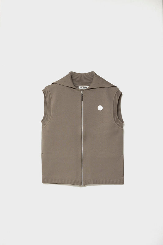 RECYCLED SMOOTH-KNIT VEST