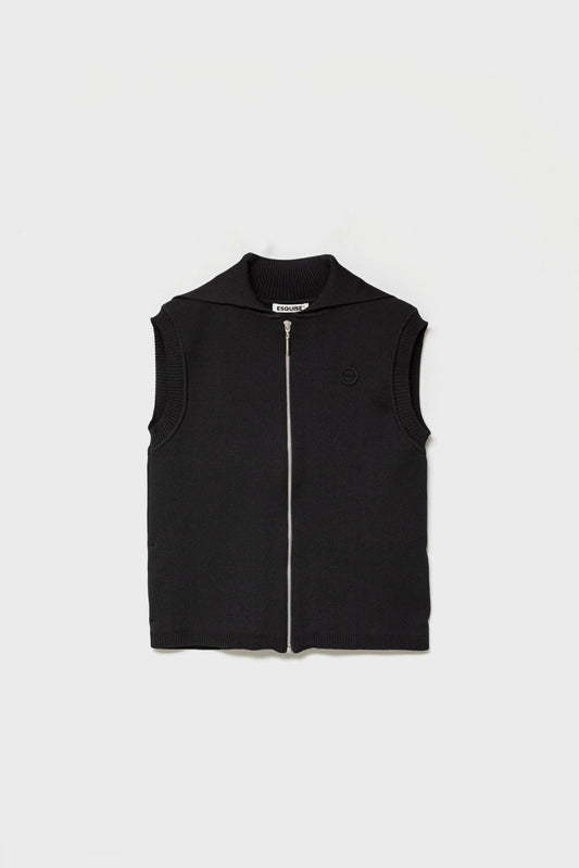 RECYCLED SMOOTH-KNIT VEST