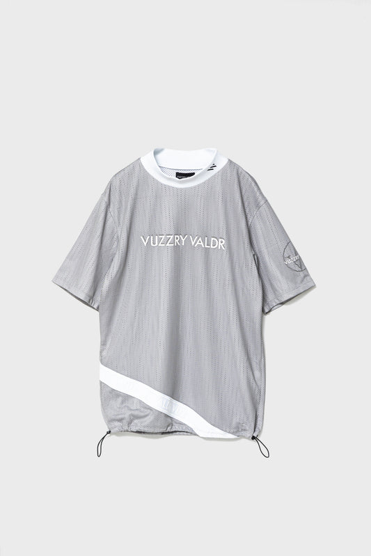 Mesh Mock Neck Shirt