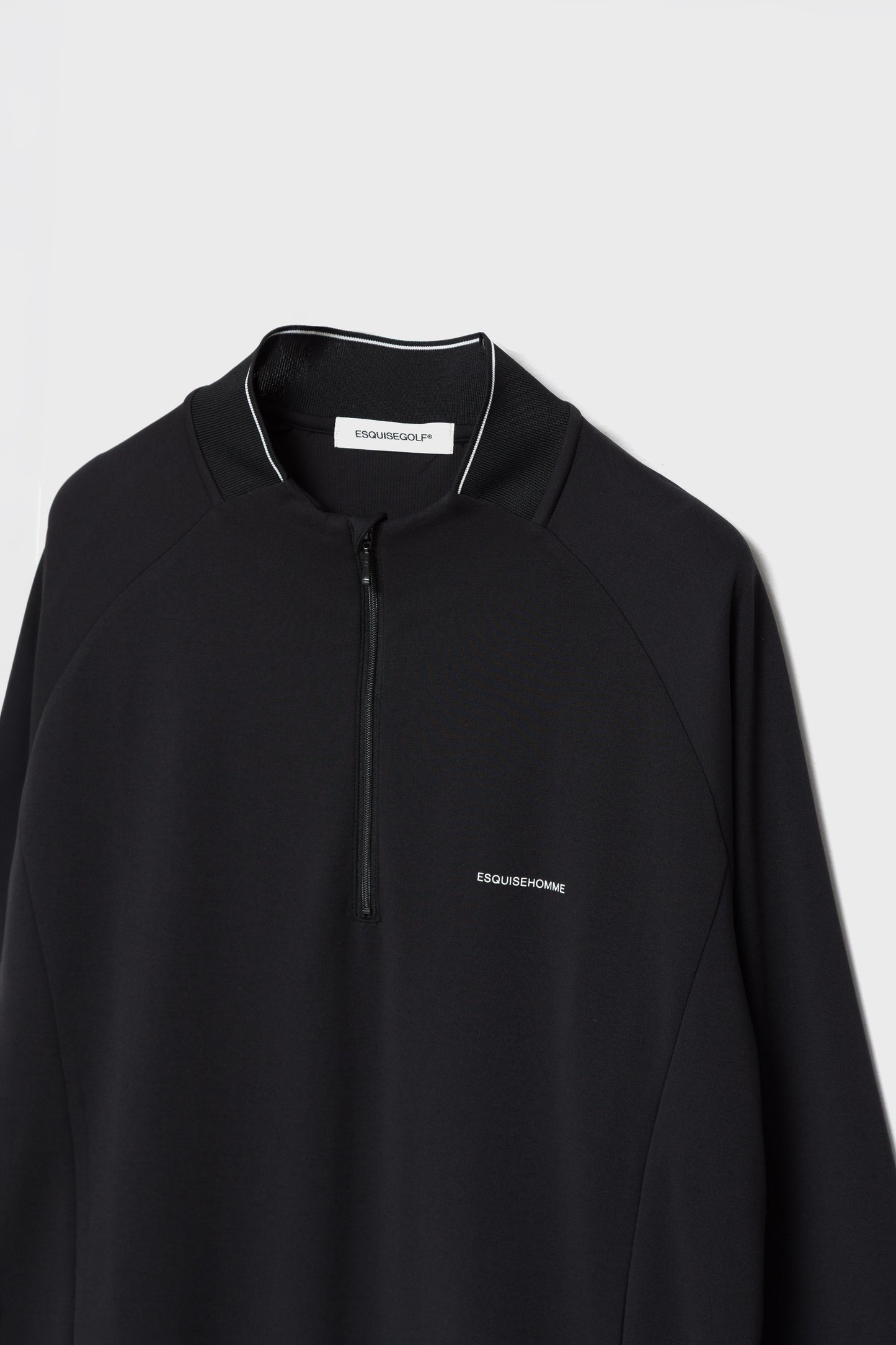 SMOOTH HALF ZIP HIGH NECK
