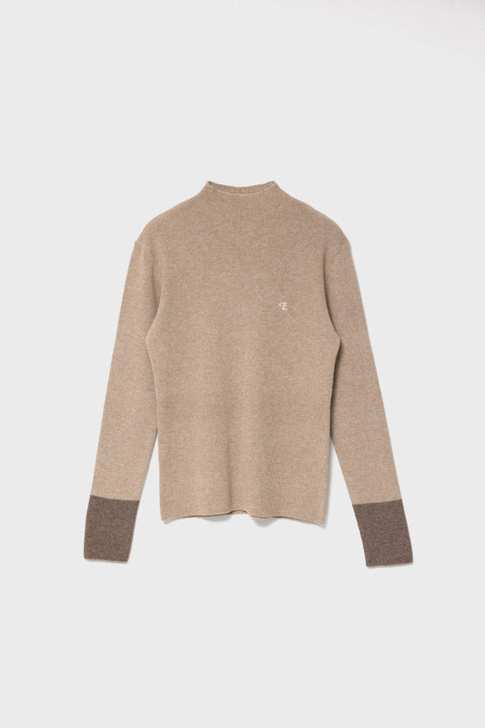 BLANC CASHMERE MOCK