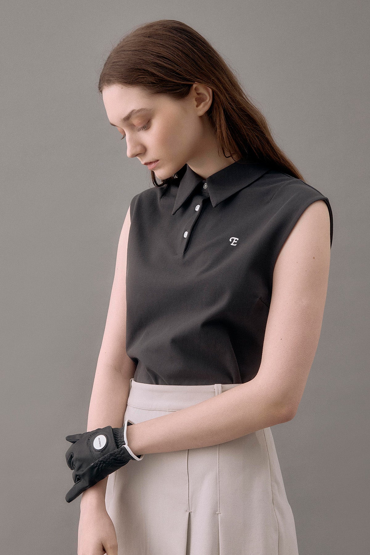 CLASSIC PIQUE SLEEVELESS TOP