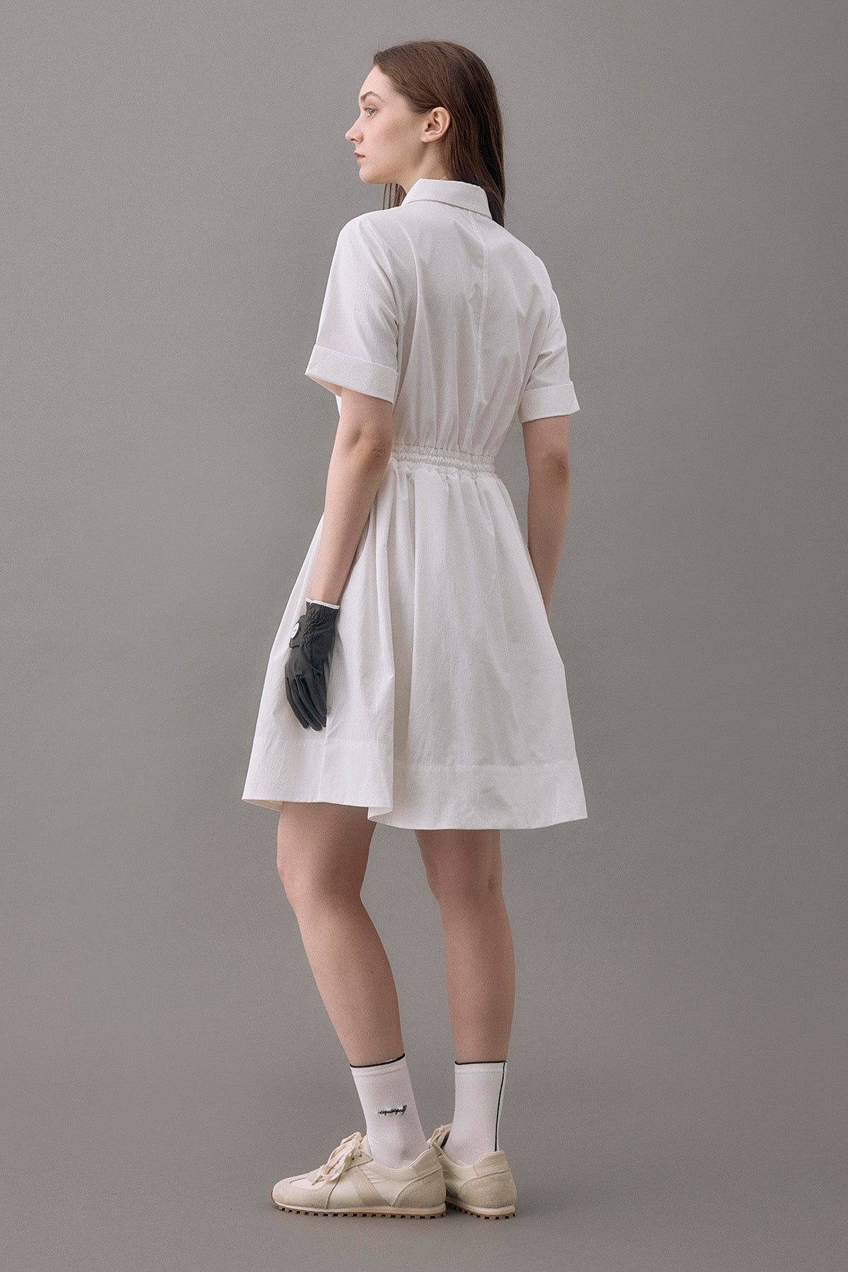 DRAWSTRING SHIRT DRESS