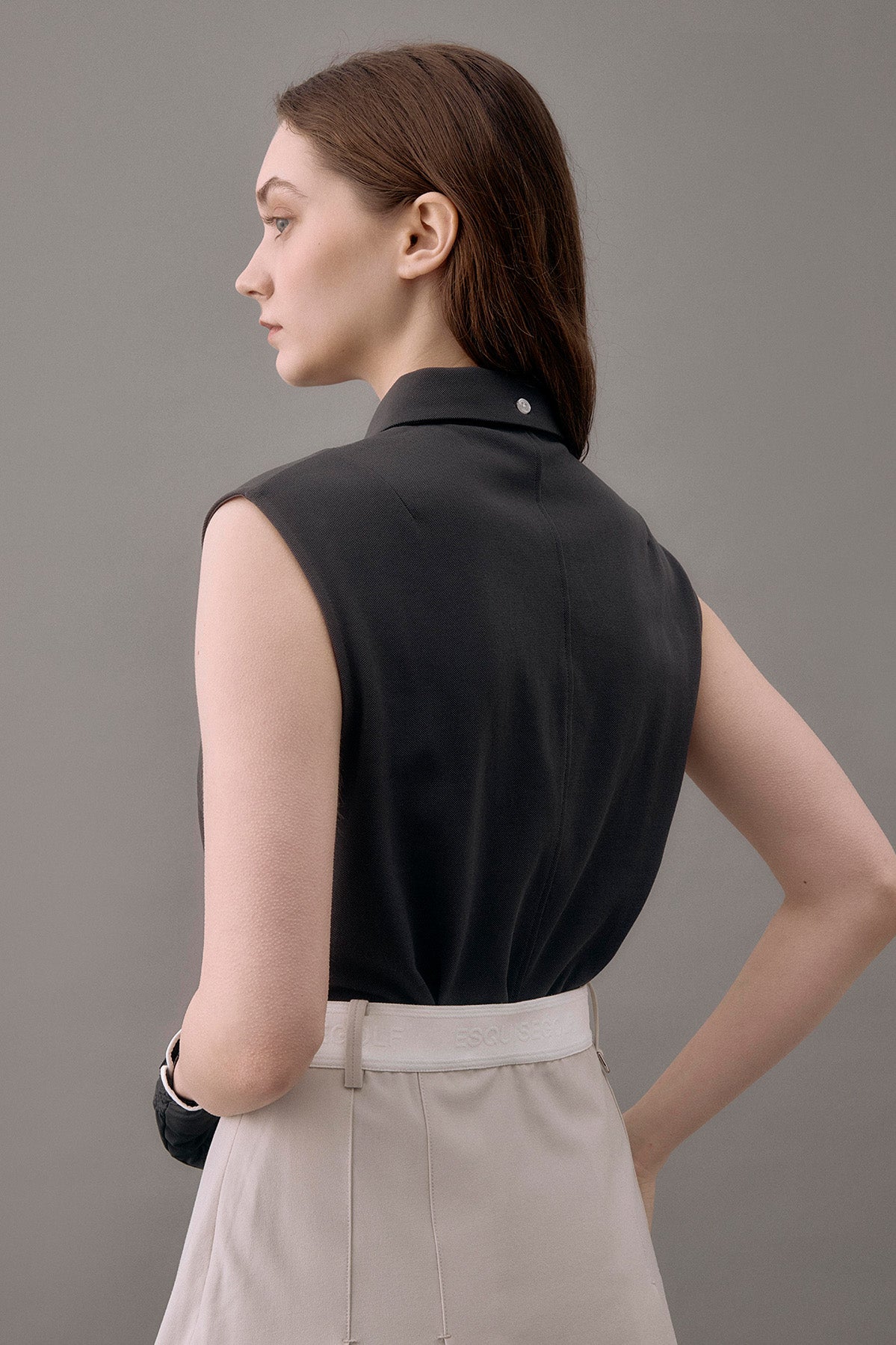 CLASSIC PIQUE SLEEVELESS TOP