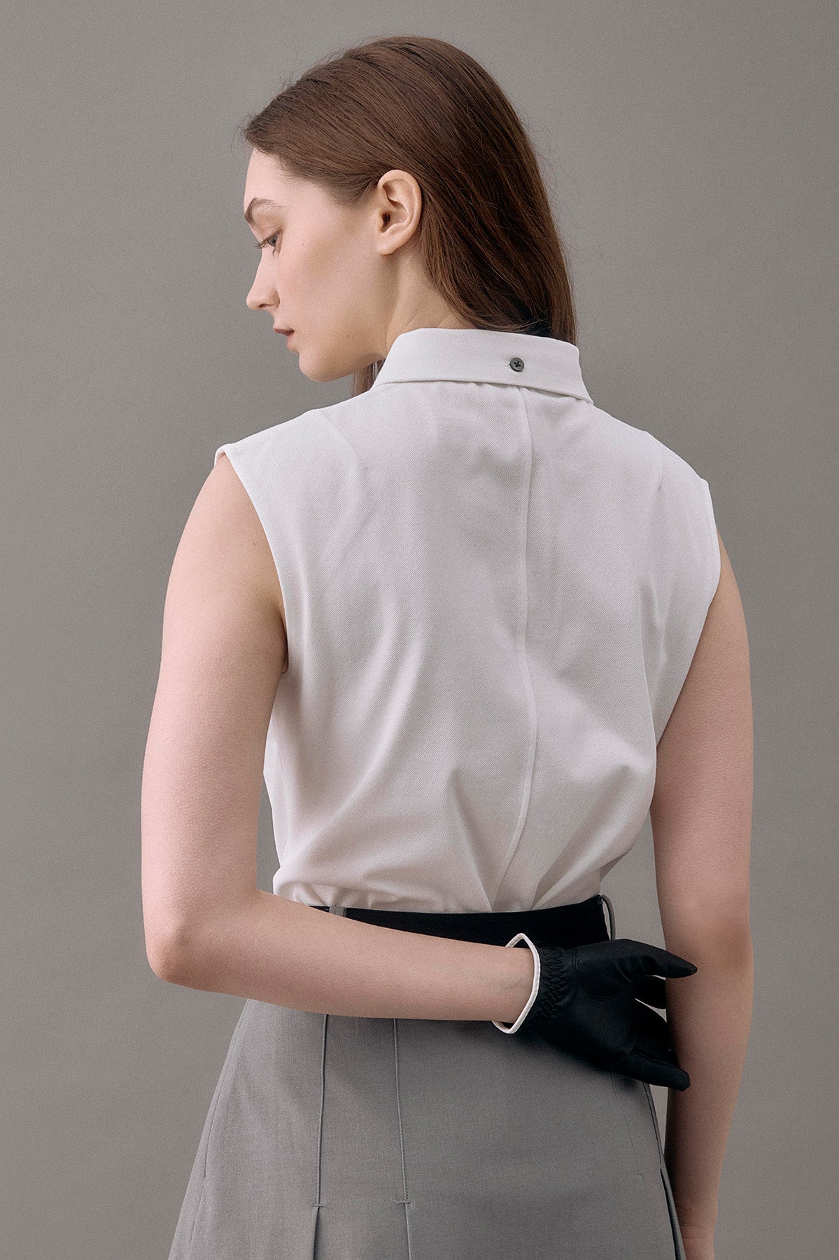 CLASSIC PIQUE SLEEVELESS TOP