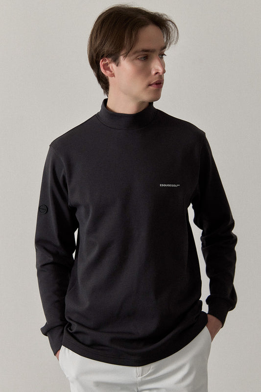 RELAXED STRETCH MOCKNECK