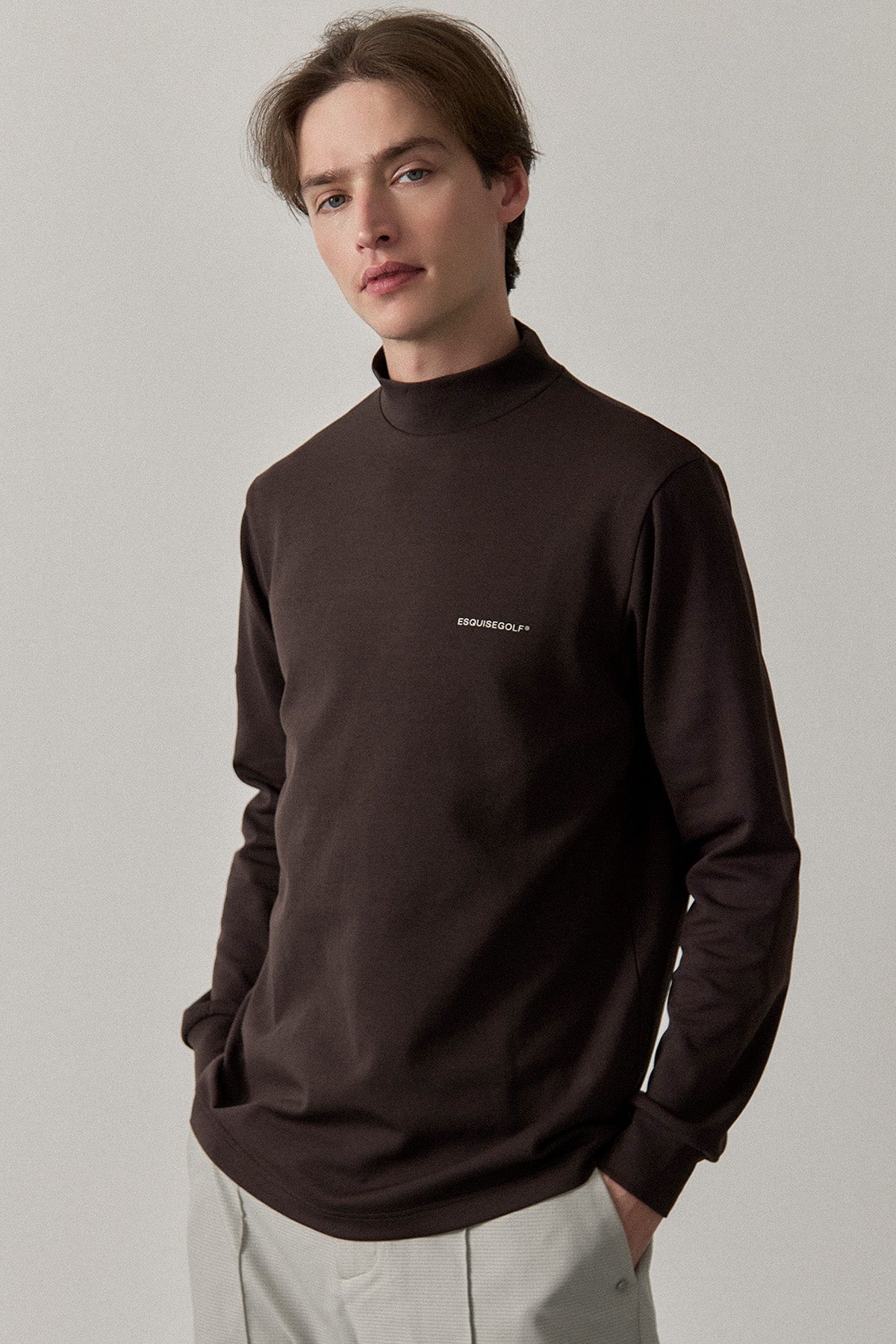RELAXED STRETCH MOCKNECK
