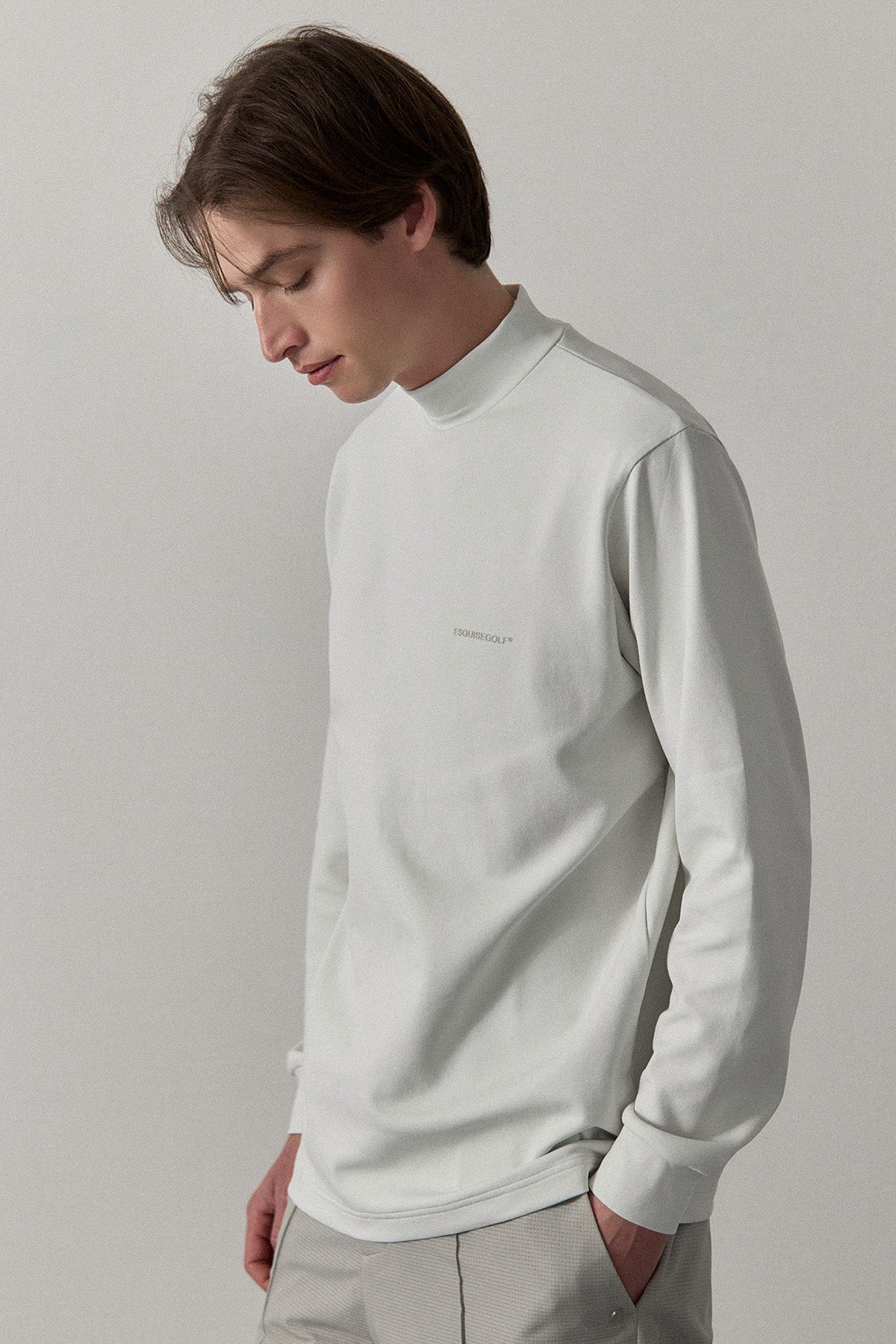 RELAXED STRETCH MOCKNECK