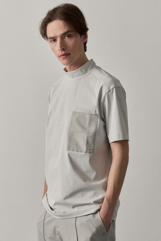 UTILITY POCKET MOCKNECK