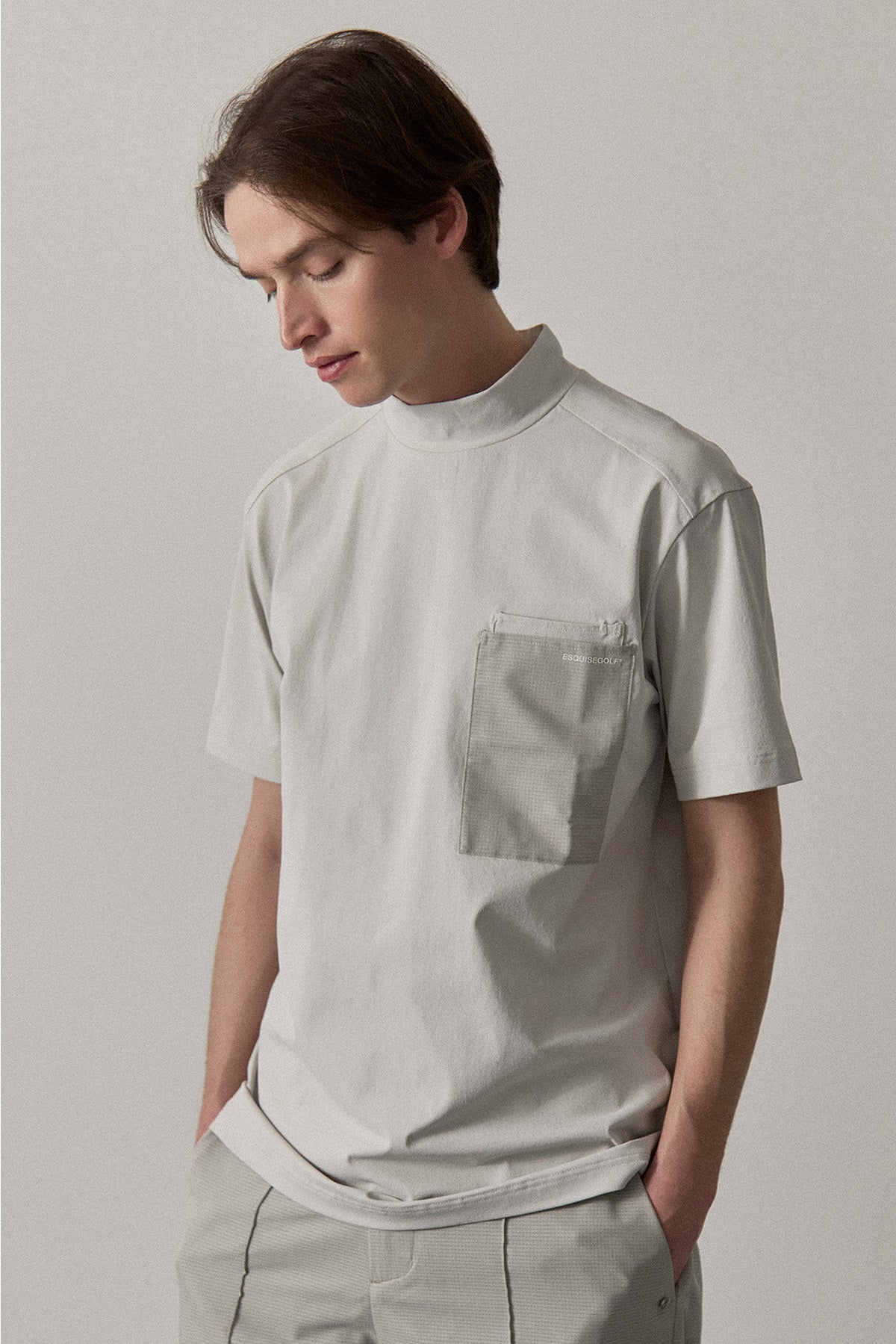 UTILITY POCKET MOCKNECK