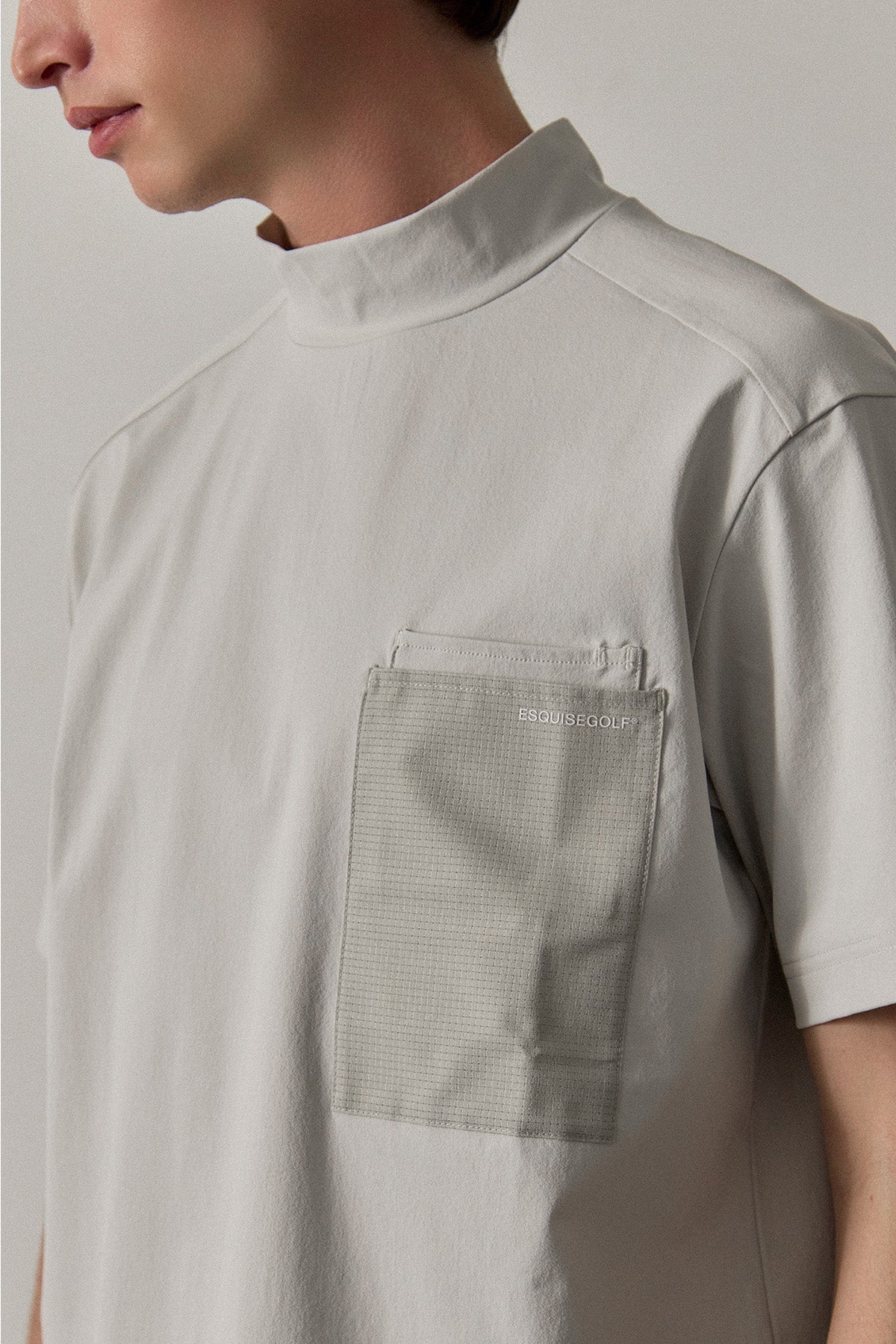 UTILITY POCKET MOCKNECK