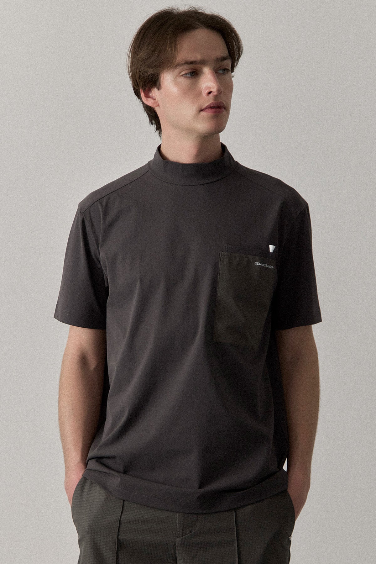UTILITY POCKET MOCKNECK