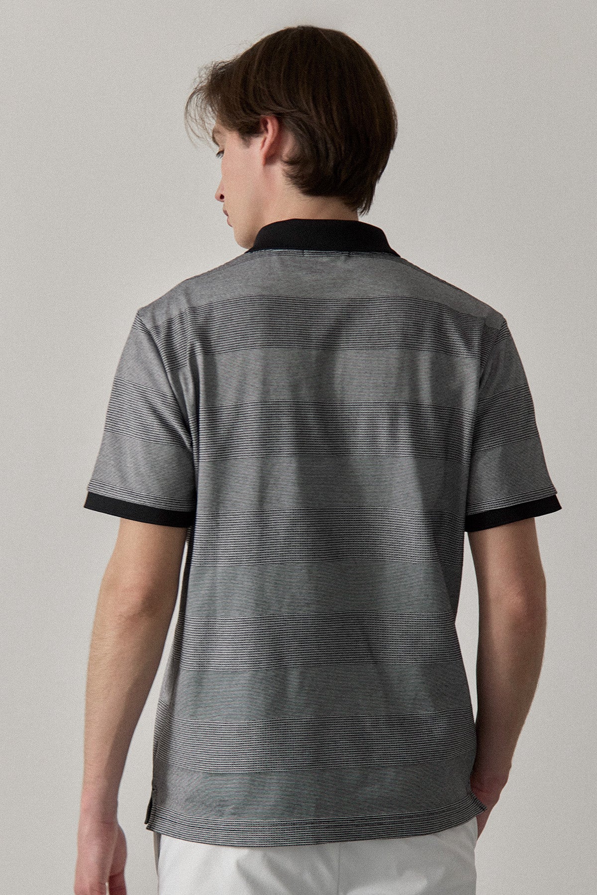 JACQUARD STRIPED POLO