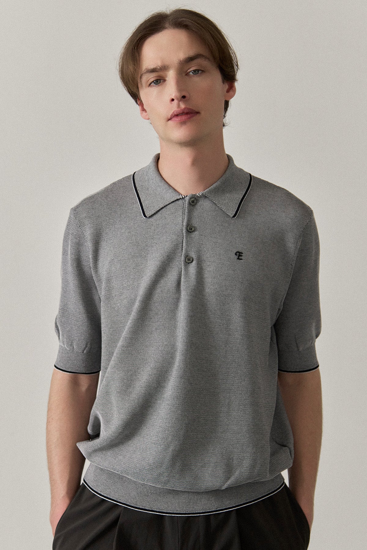 FINE WEAVE KNIT POLO