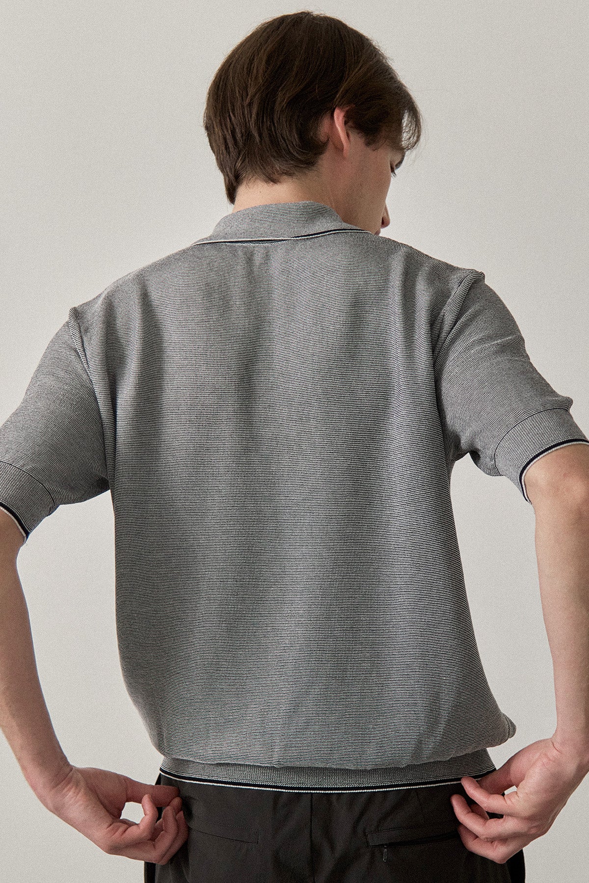FINE WEAVE KNIT POLO
