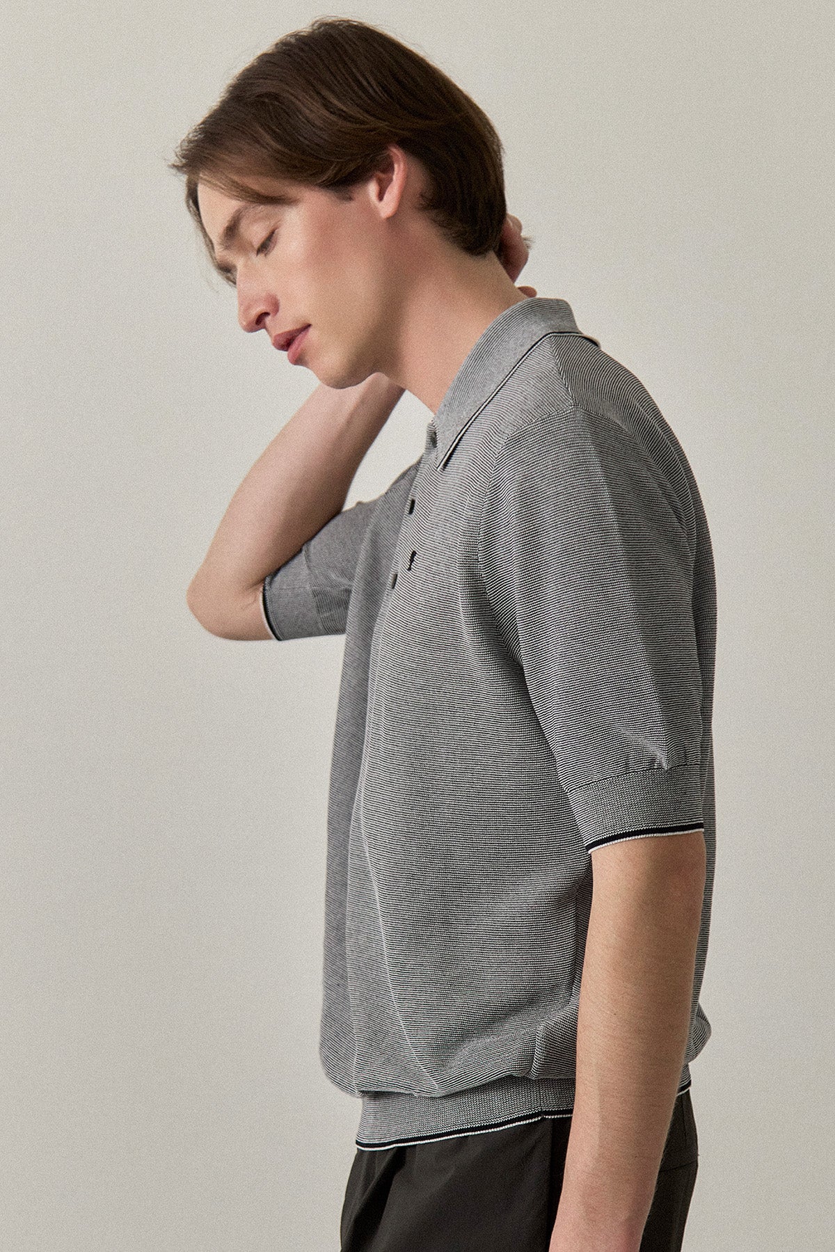 FINE WEAVE KNIT POLO