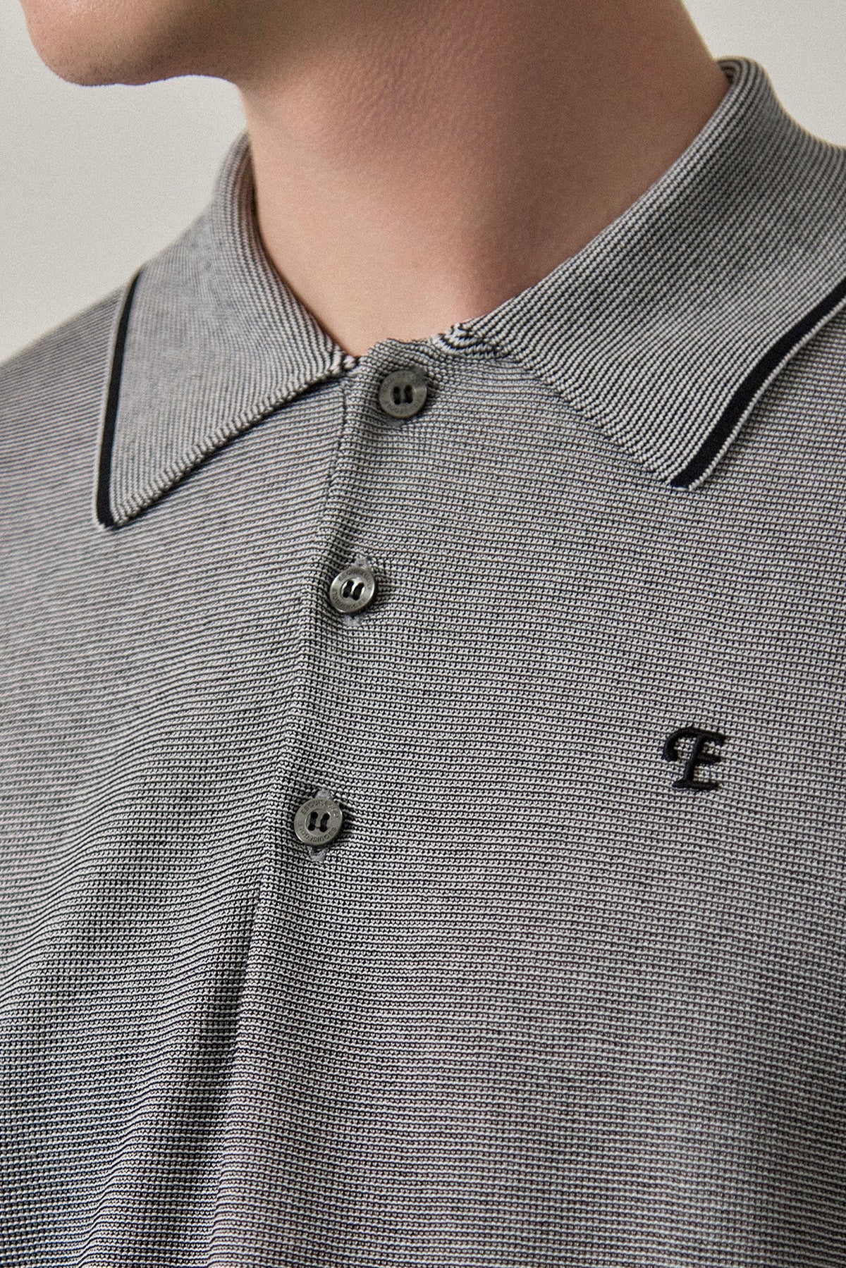 FINE WEAVE KNIT POLO