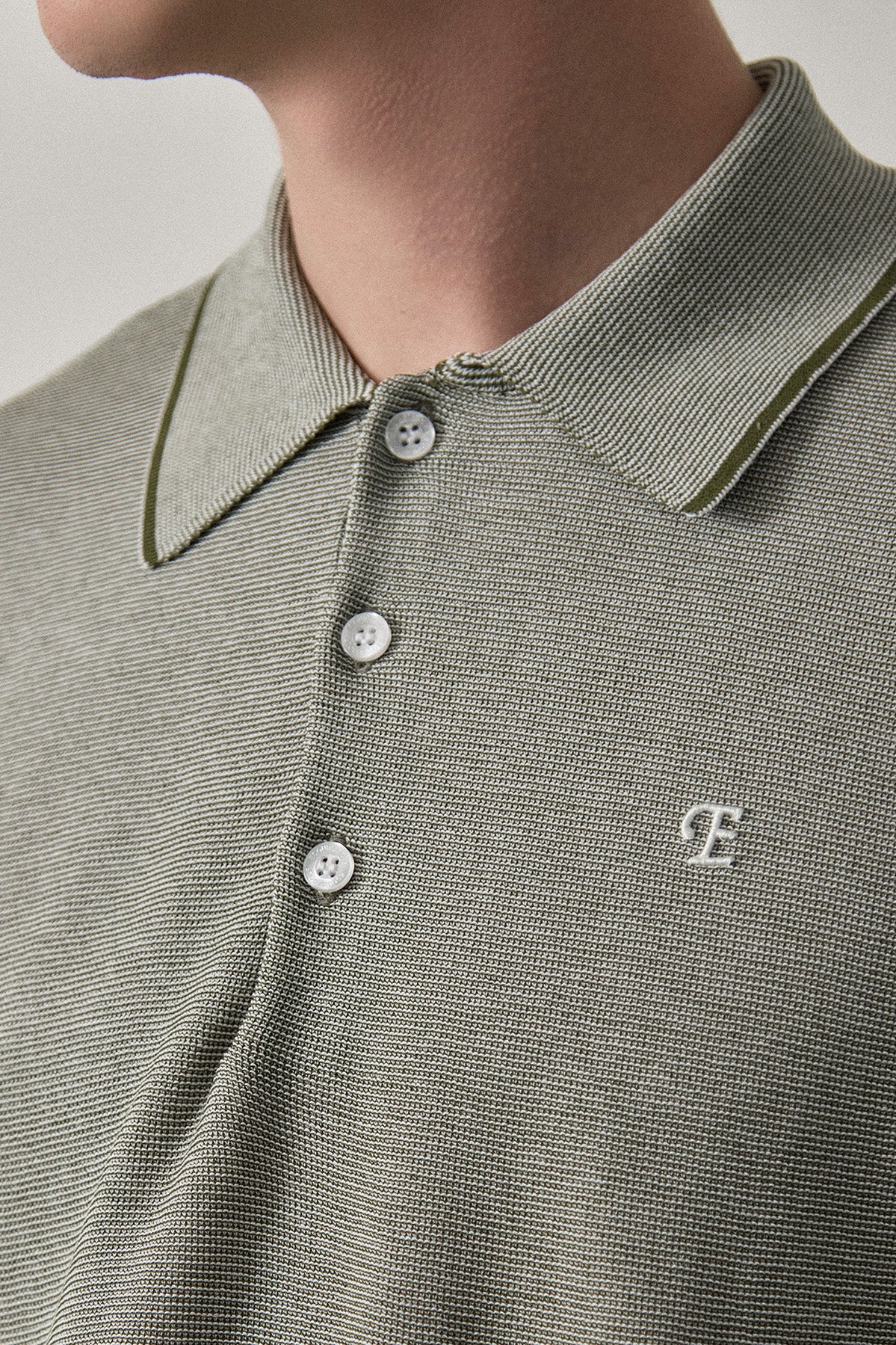 FINE WEAVE KNIT POLO